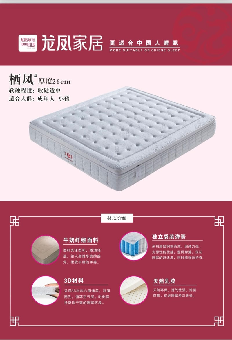 Shanghai Longfeng Home Qifeng Fabric Mattress