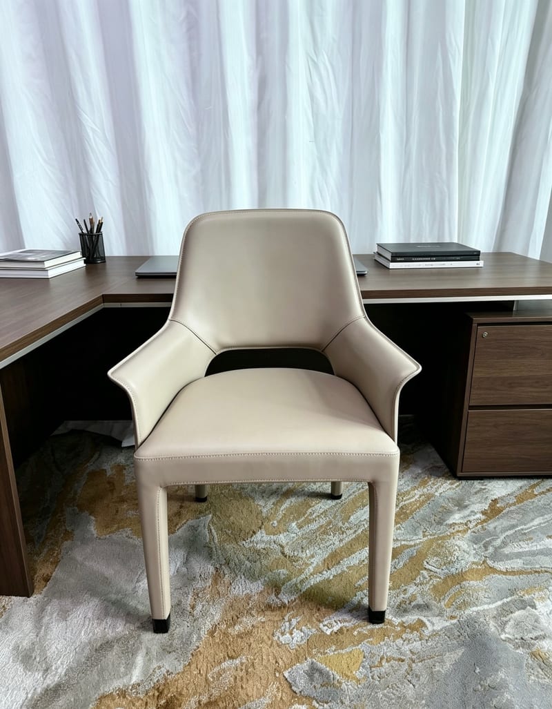 Romandica Saddle Leather Armchair Dining & Desk Chair