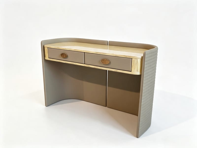 Givenchy Hepburn HB305C Wood Veneer Dresser with Leather Trim