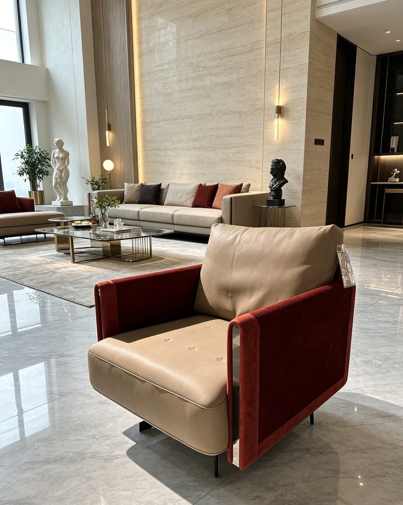 Bosen Jizhi Beini BS121 Leather Lounge Chair