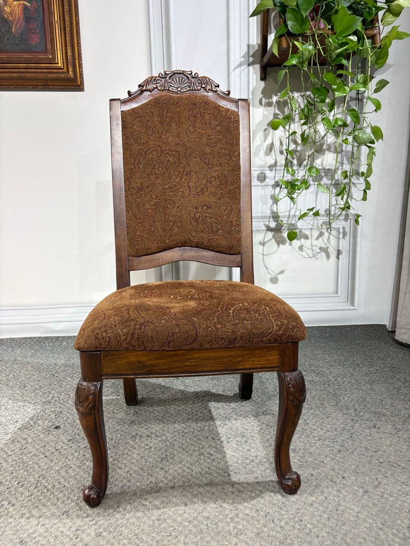 YD-5 Vintage Birch Upholstered Dining Chair