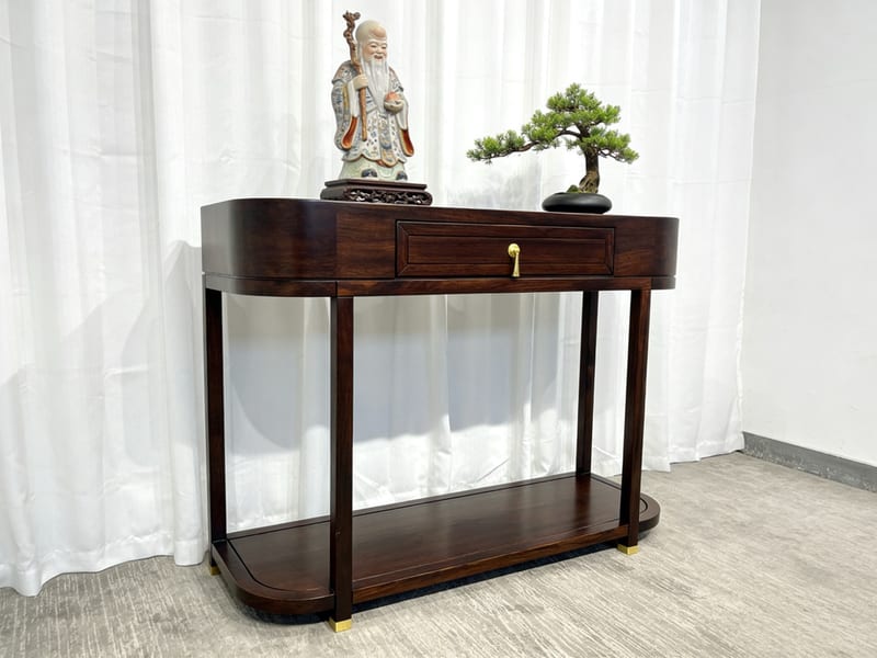 Bainian Dihao New Chinese Walnut Entryway Cabinet DF205