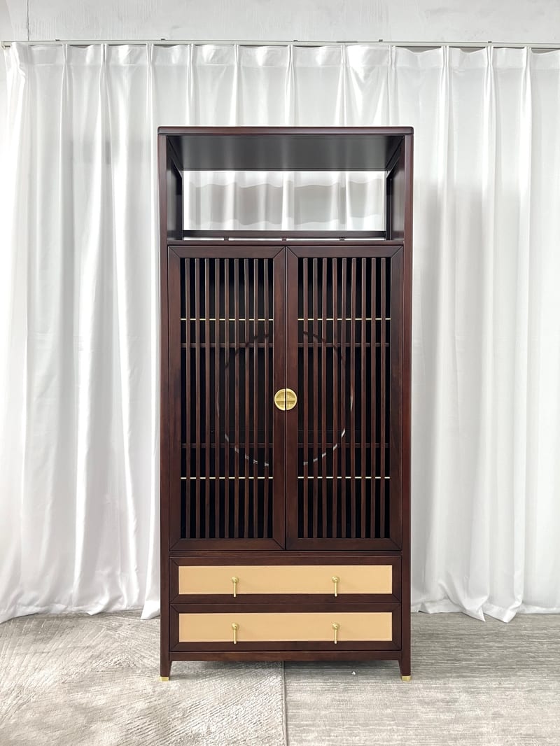 Dihao Dongfang Guandi Solid Wujin Wood Double-Door Cabinet DS96A