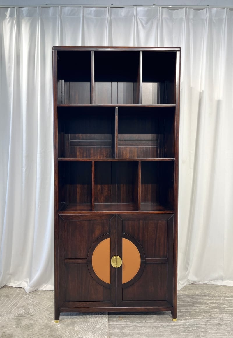 Bainian Dihao Wujinmu Solid Wood Bookcase, Oriental View