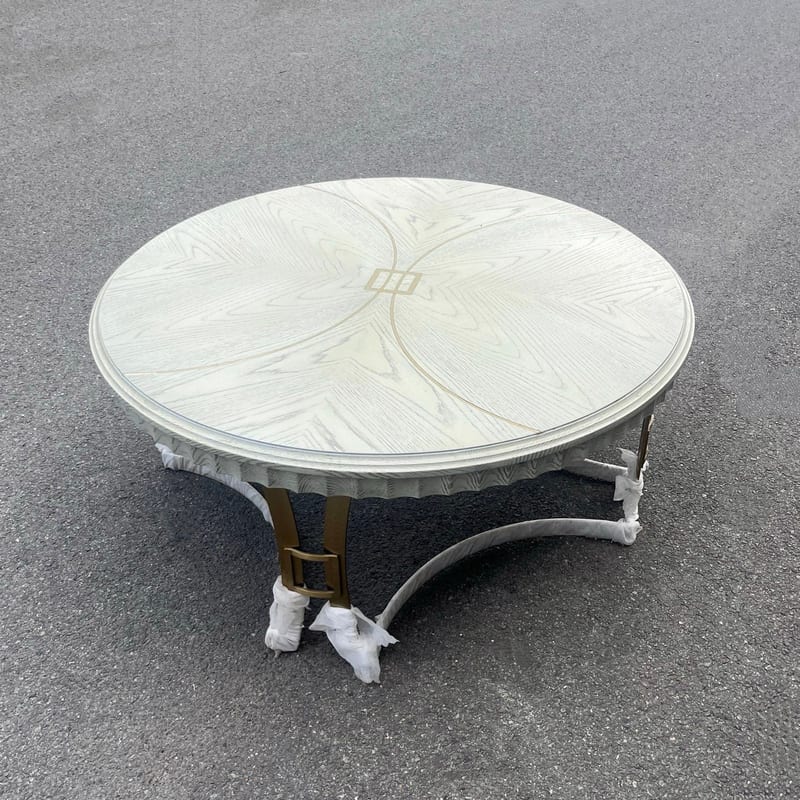 Jifanxi.George Solid Oak Round Coffee Table