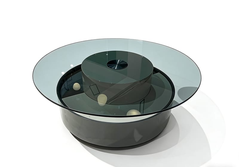 Jinmifeng XR13 Round Glass Coffee Table — Showroom Sample