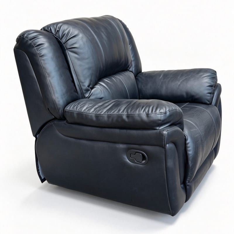 CI BUB Italian Leather Manual Recliner & Rocker