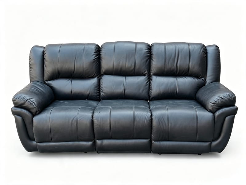 CI BUB 3-Seater Leather Manual Reclining Sofa