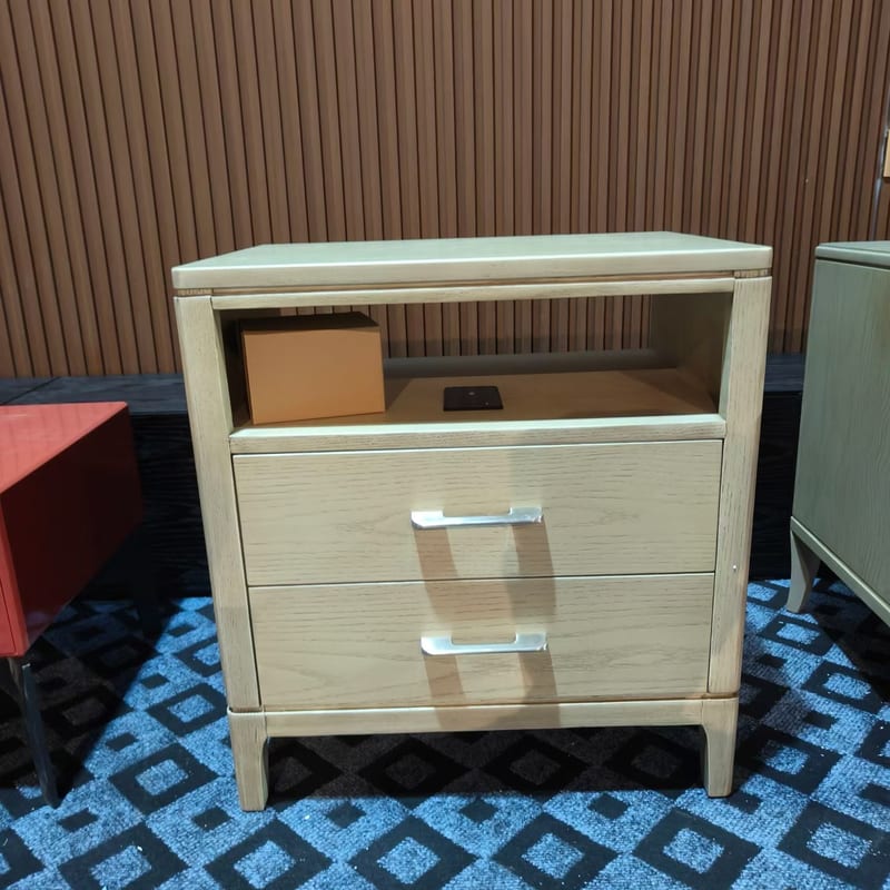 Wellington B802-12 Ash Solid Wood Nightstand