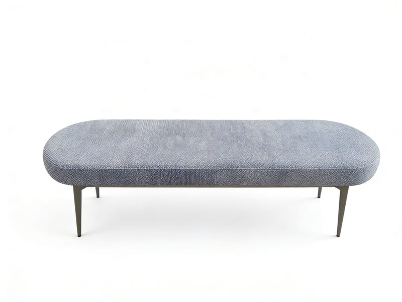 G·T home Oval Upholstered Entryway & Bed-End Bench