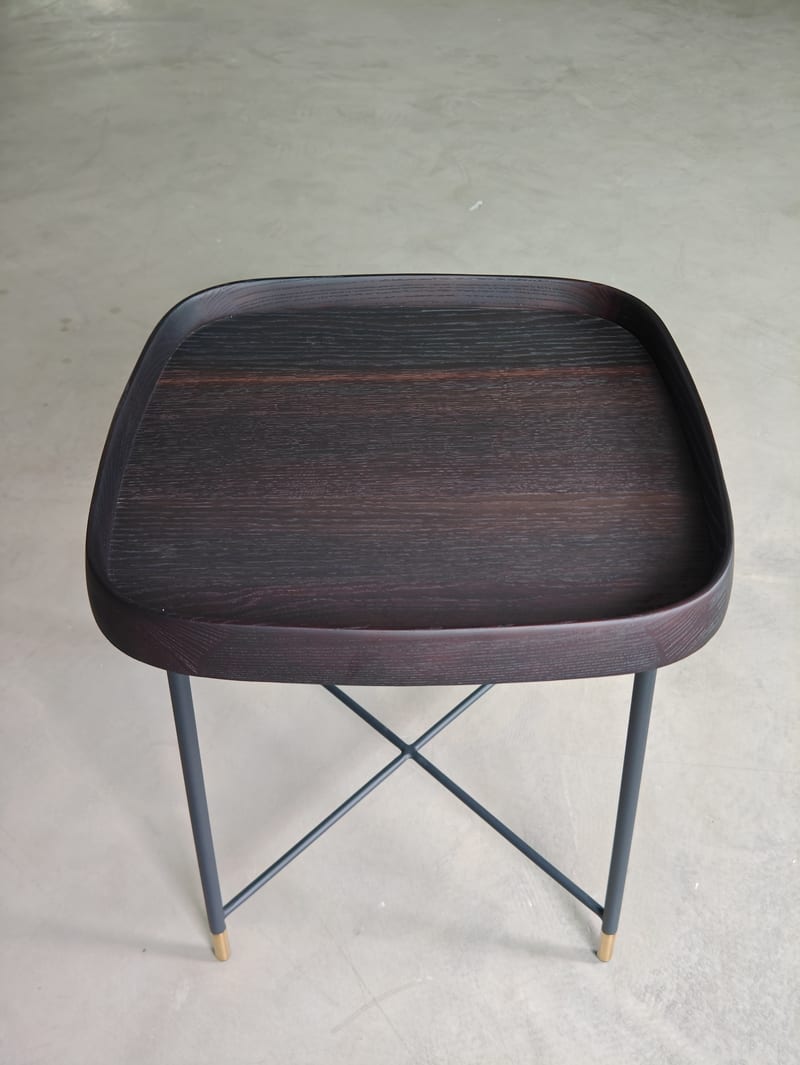 G·T home LT1709 Solid Ash Square Side Table