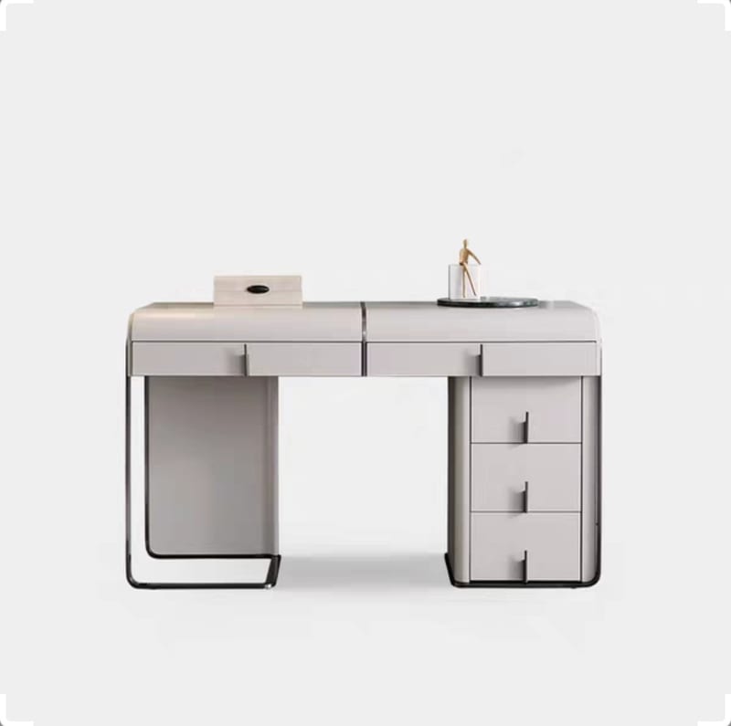 GThome Ash Solid Wood Desk & Vanity